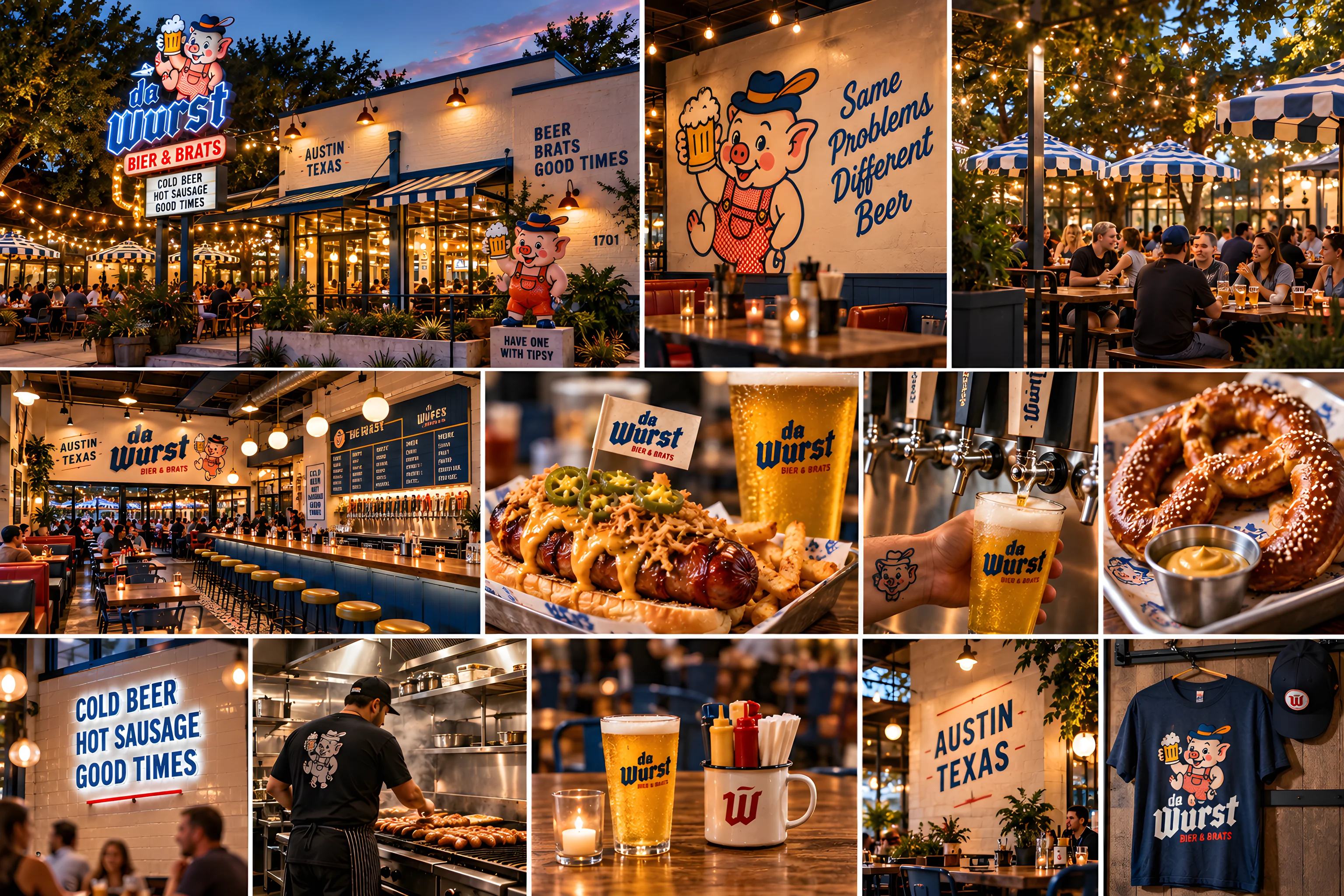 Snapshots — pretzels, dogs, beers and the Yard